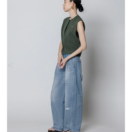YENN イエン CURVED SEAM DENIM PT Y234-31041