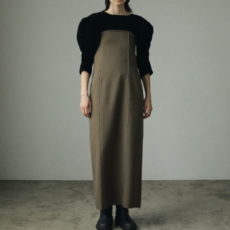[24’WINTER COLLECTION] ànuke アンヌーク Heather Bare Onepiece 62420306
