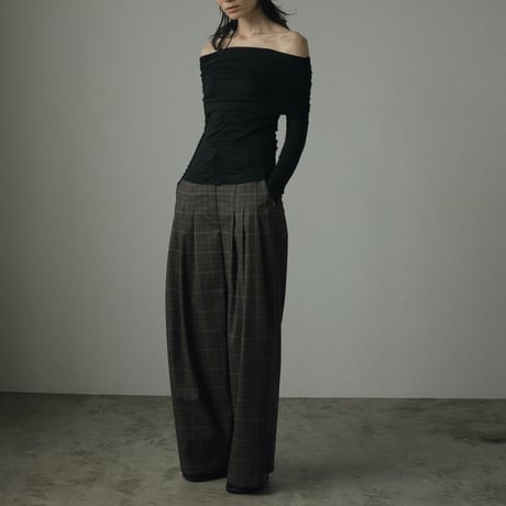 [24’WINTER COLLECTION] ànuke アンヌーク 3tuck Wide Pants 62420715