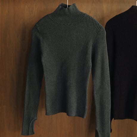 [24’WINTER COLLECTION]ànuke アンヌーク Slit Turtle Knit 62420518