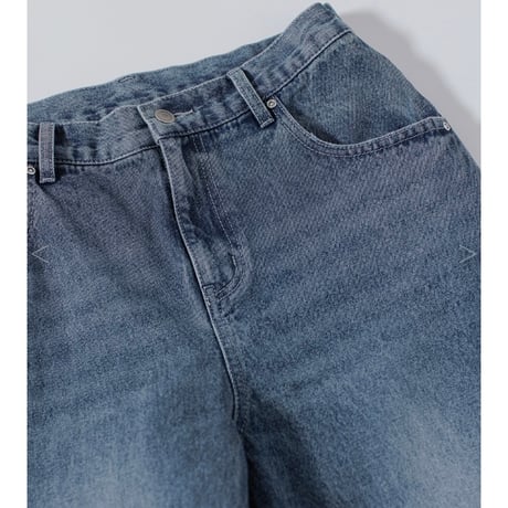 YENN イエン SIDE PLEATED DENIM PANTS Y242-31045