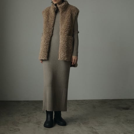[24’WINTER COLLECTION] ànuke アンヌーク Eco Fur Vest 62420102