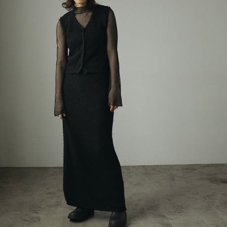[24’WINTER COLLECTION] ànuke アンヌーク Rib Sheer Knit 62420512