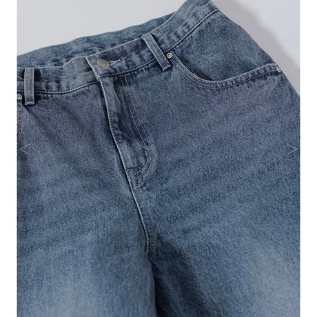 YENN イエン SIDE PLEATED DENIM PANTS/34size Y242-31045-2