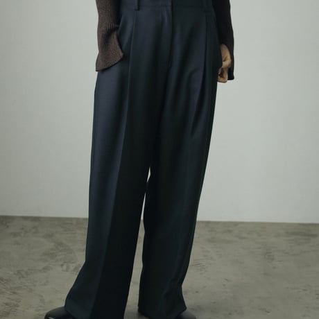 [24’WINTER COLLECTION] ànuke アンヌーク Heather Tuck Pants