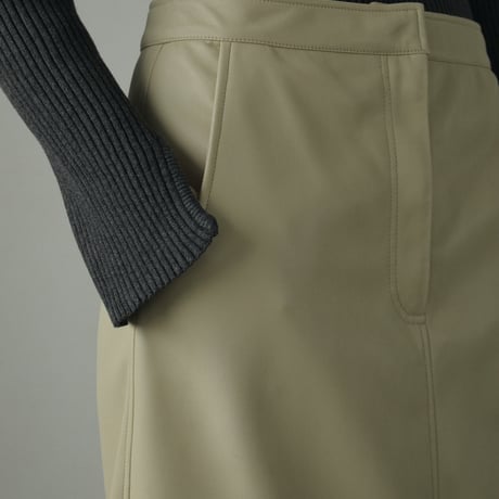 [24’WINTER COLLECTION] ànuke アンヌーク Ecoleather Tight Skirt 62420804