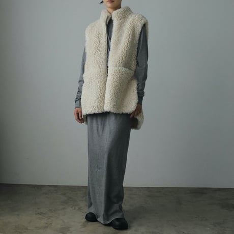 [24’WINTER COLLECTION] ànuke アンヌーク Eco Fur Vest 62420102
