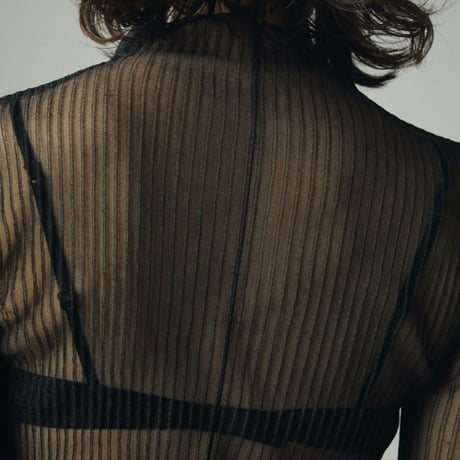 [24’WINTER COLLECTION] ànuke アンヌーク Rib Sheer Knit 62420512