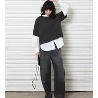 YENN イエン CURVED SEAM DENIM PANTS/GRAY Y243-31082