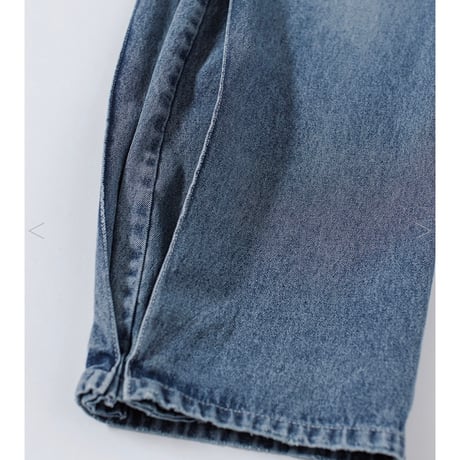 YENN イエン SIDE PLEATED DENIM PANTS Y242-31045