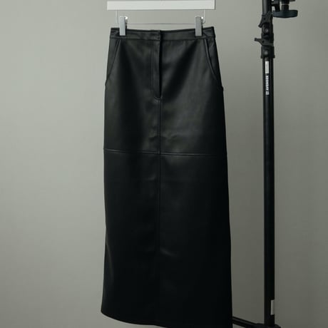[24’WINTER COLLECTION] ànuke アンヌーク Ecoleather Tight Skirt 62420804