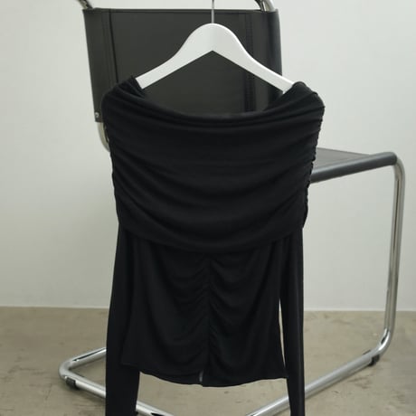 [24’WINTER COLLECTION] ànuke アンヌーク Soft Offshoulder Tops 62420621