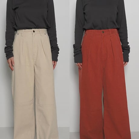 【2024 AUTUMN/WINTER COLLECTION】YENN WASHED CORDUROY PT Y244-31111