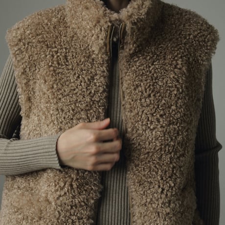 [24’WINTER COLLECTION] ànuke アンヌーク Eco Fur Vest 62420102