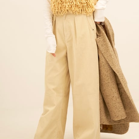 【2024 AUTUMN/WINTER COLLECTION】YENN WASHED CORDUROY PT Y244-31111