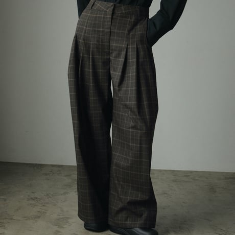 [24’WINTER COLLECTION] ànuke アンヌーク 3tuck Wide Pants 62420715