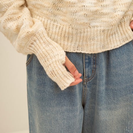 【2024 AUTUMN/WINTER COLLECTION】YENN MIX COLOR SLUB PO Y244-98109