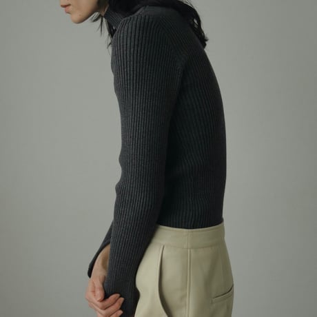 [24’WINTER COLLECTION]ànuke アンヌーク Slit Turtle Knit 62420518