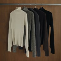 [24’WINTER COLLECTION]ànuke アンヌーク Slit Turtle Knit 62420518