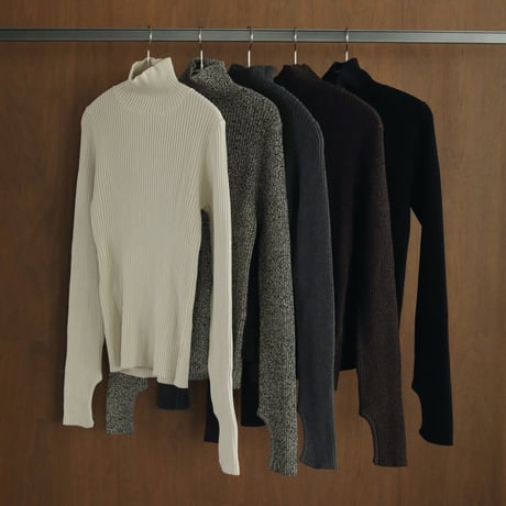 [24’WINTER COLLECTION]ànuke アンヌーク Slit Turtle Knit 62420518