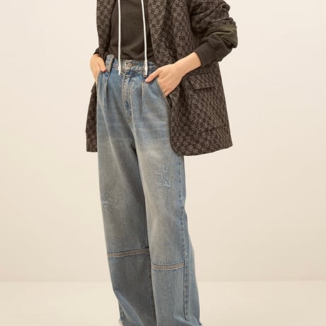 【2024 AUTUMN/WINTER COLLECTION】YENN WOOL TWEED BLAZER Y244-41100