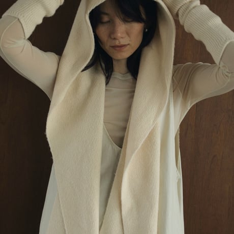 ànuke アンヌーク Hoodie Knit Stole 62421001