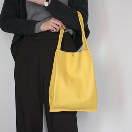 【blancle JAPAN】S.LEATHER SIDEZIP TACK TOTE bc1180