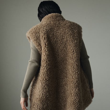 [24’WINTER COLLECTION] ànuke アンヌーク Eco Fur Vest 62420102
