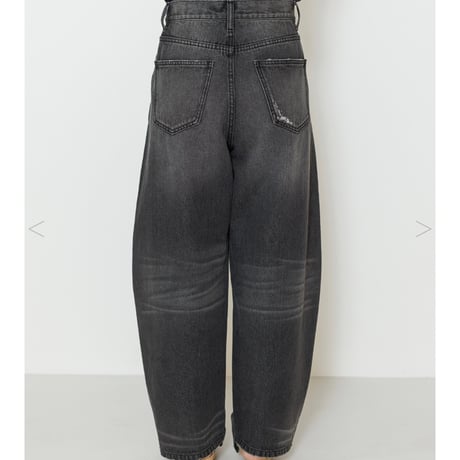 YENN イエン CURVED SEAM DENIM PANTS/GRAY Y243-31082