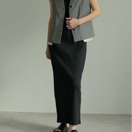 [ànuke 2024 Spring Summer Collection] Cutoff Rib Onepiece 62410310