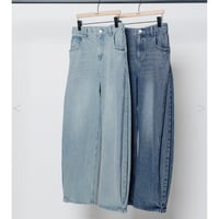 YENN イエン SIDE PLEATED DENIM PANTS/34size Y242-31045-2