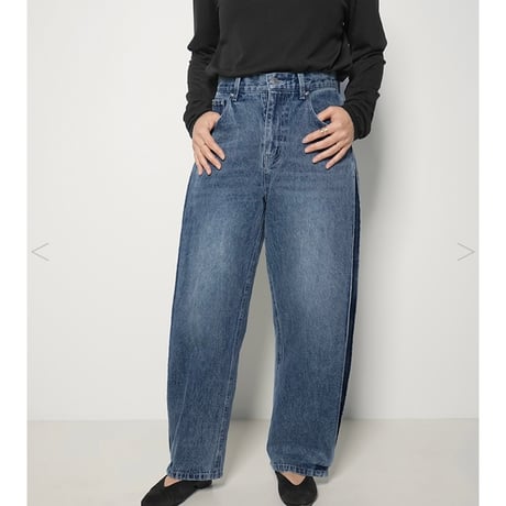 YENN イエン SIDE PLEATED DENIM PANTS/34size Y242-31045-2