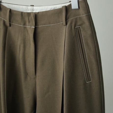 [24’WINTER COLLECTION] ànuke アンヌーク Heather Tuck Pants
