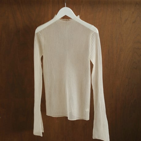 [24’WINTER COLLECTION] ànuke アンヌーク Rib Sheer Knit 62420512