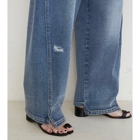YENN イエン CURVED SEAM DENIM PT Y234-31041