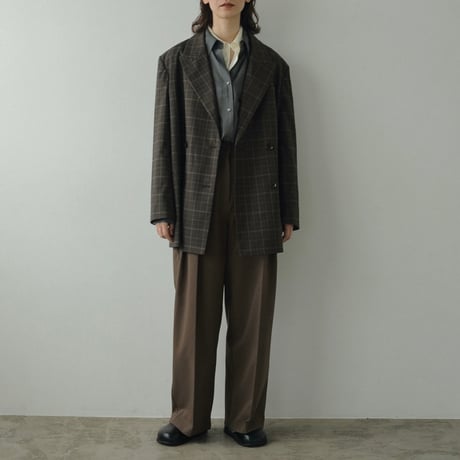 [24’WINTER COLLECTION] ànuke アンヌーク Oversize Double Jacket 62420105