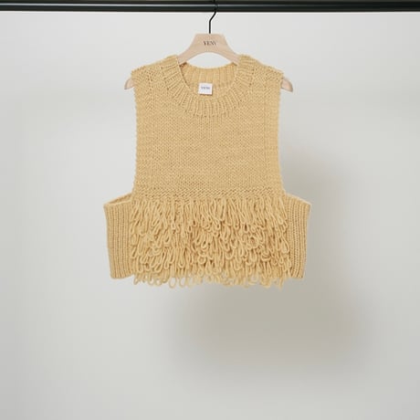 【2024 AUTUMN/WINTER COLLECTION】YENN LOOP HAND KNIT VEST Y244-98110