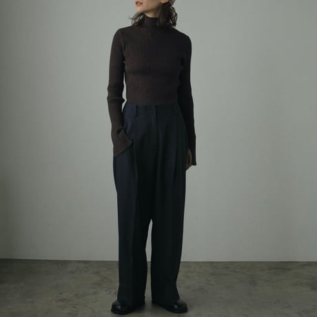 [24’WINTER COLLECTION]ànuke アンヌーク Slit Turtle Knit 62420518
