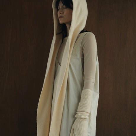 ànuke アンヌーク Hoodie Knit Stole 62421001