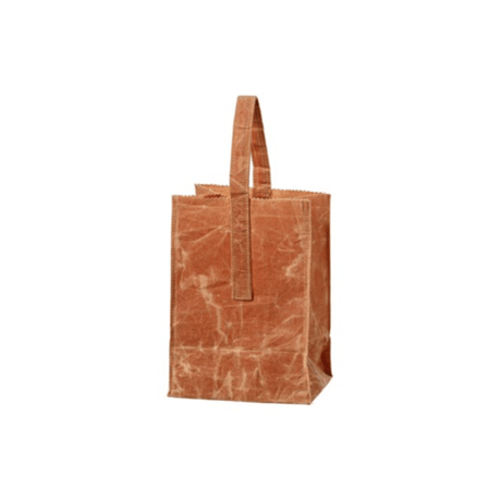 GROCERY BAG WITH HANDLE 〈SMALL/BROWN〉