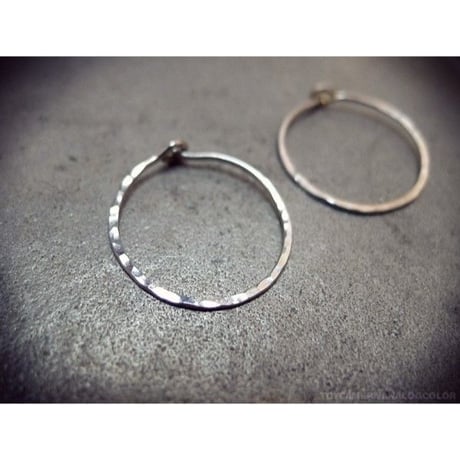 ペア シルバー925製フープピアス 直径約18ｍｍ 大きいタイプ