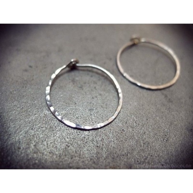 ペア シルバー925製フープピアス 直径約18mm 大きいタイプ | IMERU