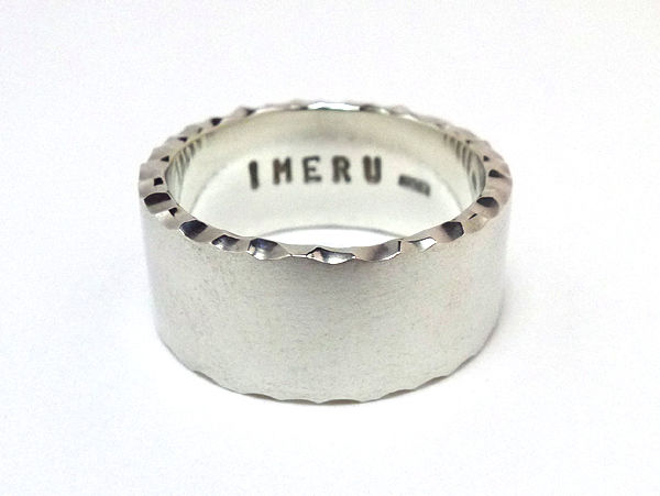 シルバー925製側面を削り出しキラキラと輝くテクスチャーリング、太いタイプ fit=scale-down,w=1200