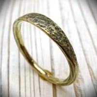 真鍮製石目調テクスチャーリング/幅の細いタイプ