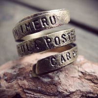 4本セットシルバー925と真鍮製リング① | IMERU