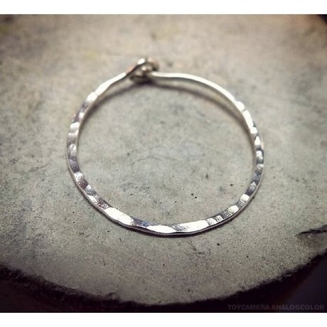 ペア シルバー925製フープピアス 直径約18ｍｍ 大きいタイプ