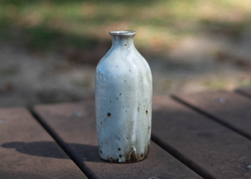 粉引花器 1輪挿し 210ml 薪窯 一点物 | 喜世楽窯