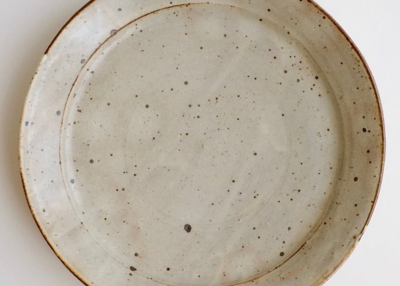 粉引八寸リム皿 | 喜世楽窯