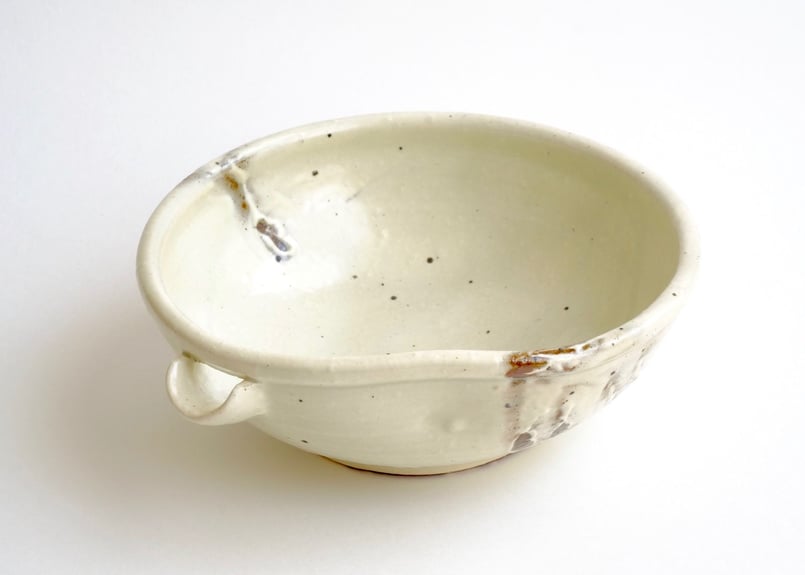 七寸粉引片口鉢 | 喜世楽窯