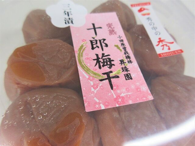 3年漬け】完熟十郎梅干130gパック | 小田原曽我梅林 「昇珠園」梅花